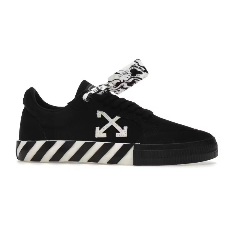 Untitled-design-2025-03-01T021437.323.png OFF-WHITE Vulc Low Canvas – Black White - Image 1