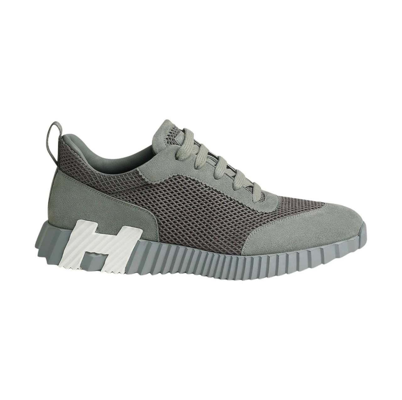 img_2018 HERMES Bouncing Low-Top 'Grey - Image 1