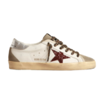 Golden Goose White Grey Red Glitter Women’s Shoes
