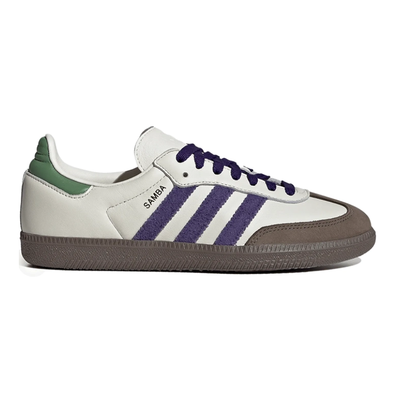 23162-2025-02-13T154459.497-1.png Adidas Samba OG – Off White Core Purple Green Brown - Image 1