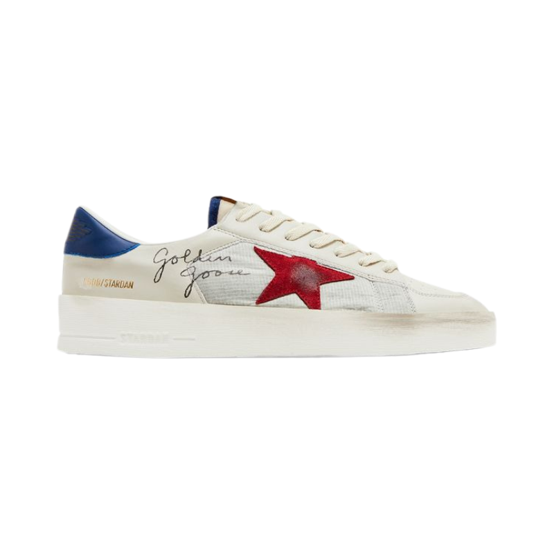 2_48472a0d-5c8f-40eb-8d78-7a9e3c74e103.png Golden Goose Stardan 'White Blue Red' - Image 1