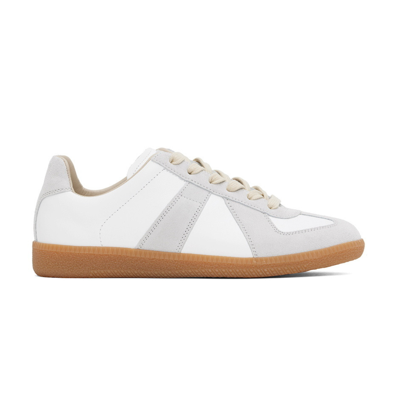 43285B78-F899-4570-9B9E-0E690B475913-1.png Maison Margiela White & Gray Replica Sneakers - Image 1