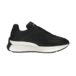 Alexander Mcqueen Oversized Graffiti Sprint Runner – Black White