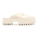 Gucci Perforated GG platform mules