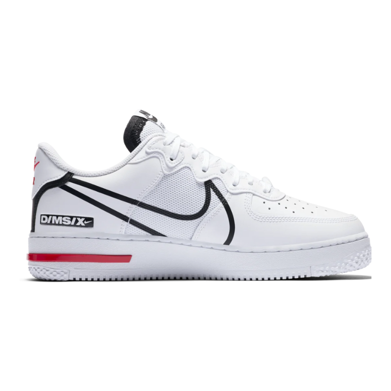 Nike Air Force 1 React 'White Black Red' (Unisex) Nike Air Force 1 React 'White Black Red' (Unisex) - Image 1