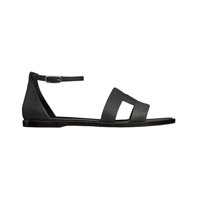 Hermès Santorini Sandal 'Étoupe Black' (Women) Hermès Santorini Sandal 'Étoupe Black' (Women) - Image 1