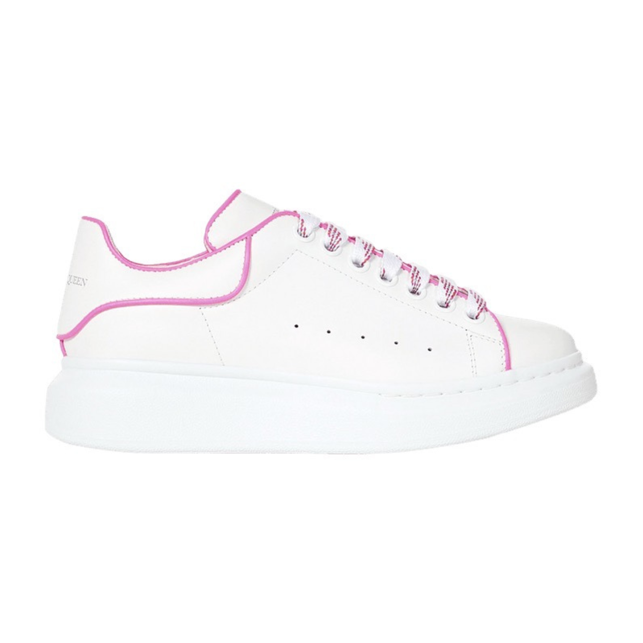 Alexander McQueen Oversized Sneaker 'White Fluo Pink' (Women) Alexander McQueen Oversized Sneaker 'White Fluo Pink' (Women) - Image 1