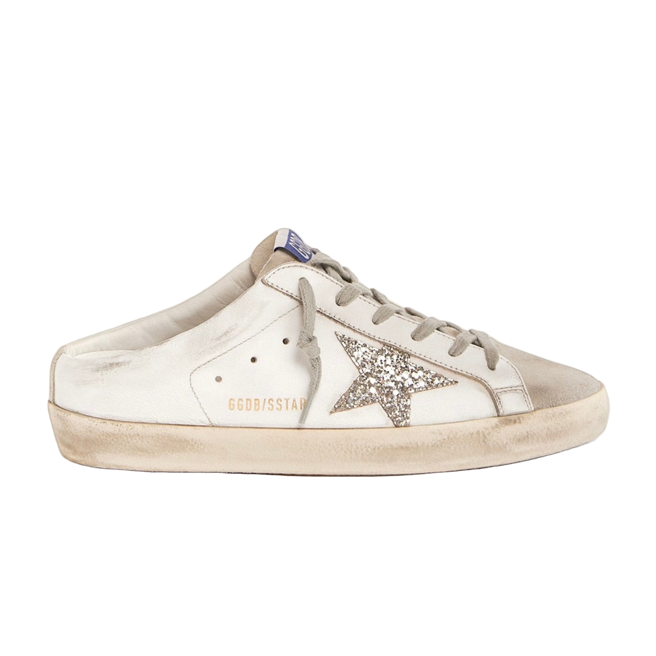 Golden Goose Super-Star Sabot 'Platinum Glitter Star' (Women) Golden Goose Super-Star Sabot 'Platinum Glitter Star' (Women) - Image 1