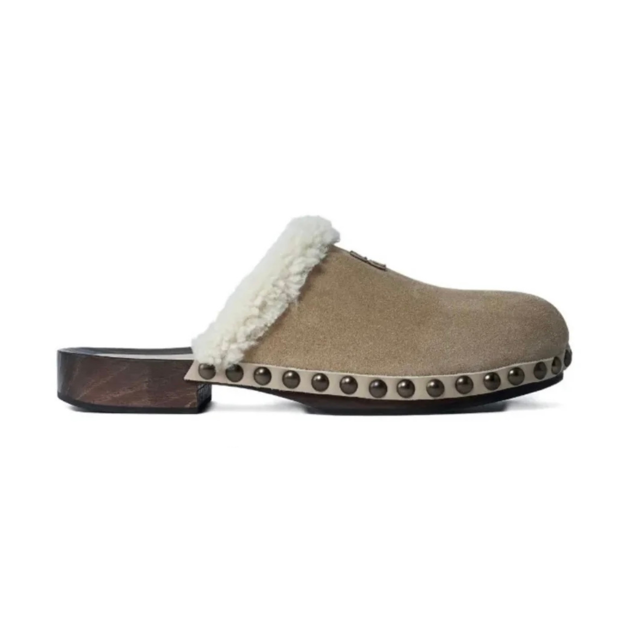 Miu Miu Suede Clog 'Beige' (Women) Miu Miu Suede Clog 'Beige' (Women) - Image 1