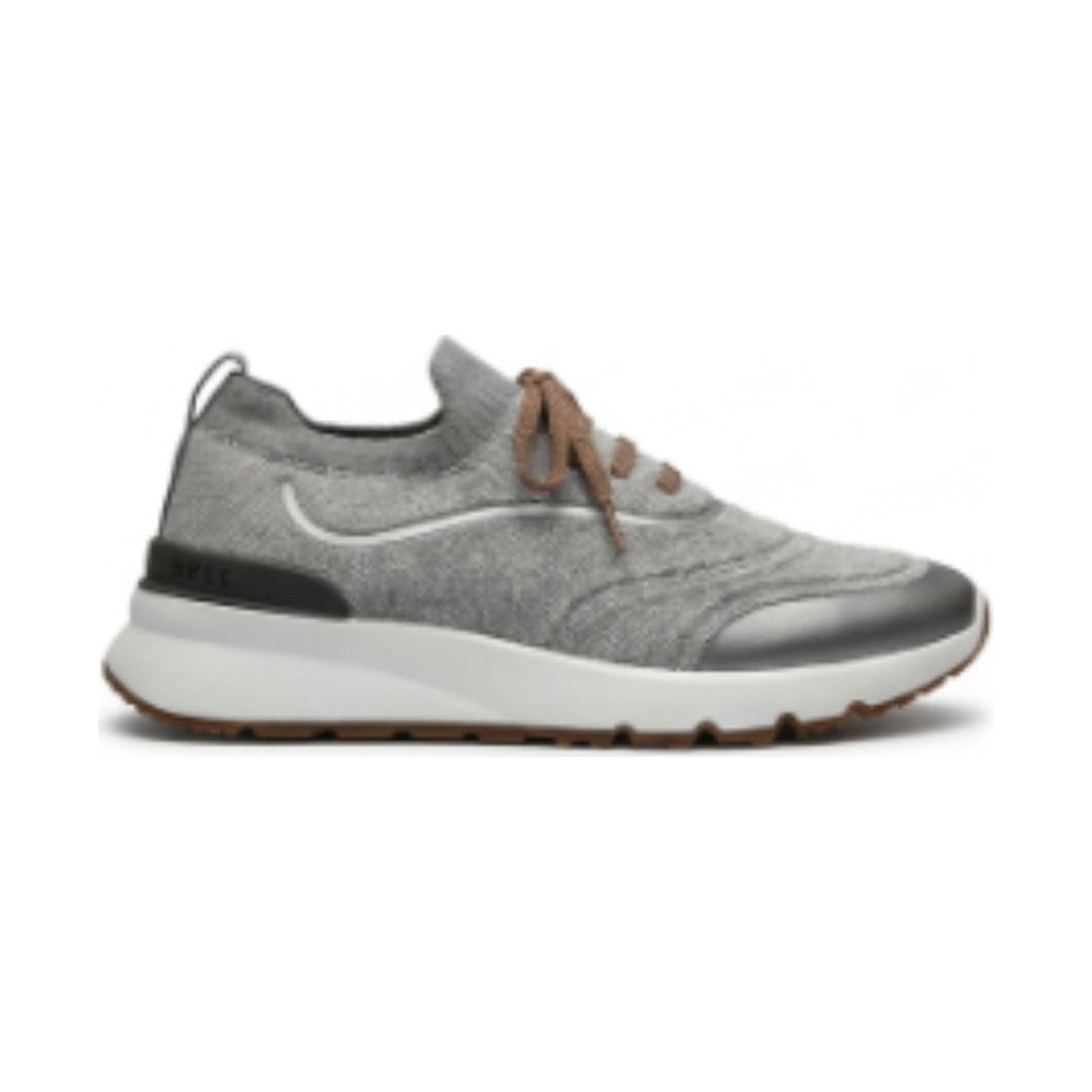 Brunello Cucinelli Techno Cotton Knit Runner 'Silver' (Men) Brunello Cucinelli Techno Cotton Knit Runner 'Silver' (Men) - Image 1