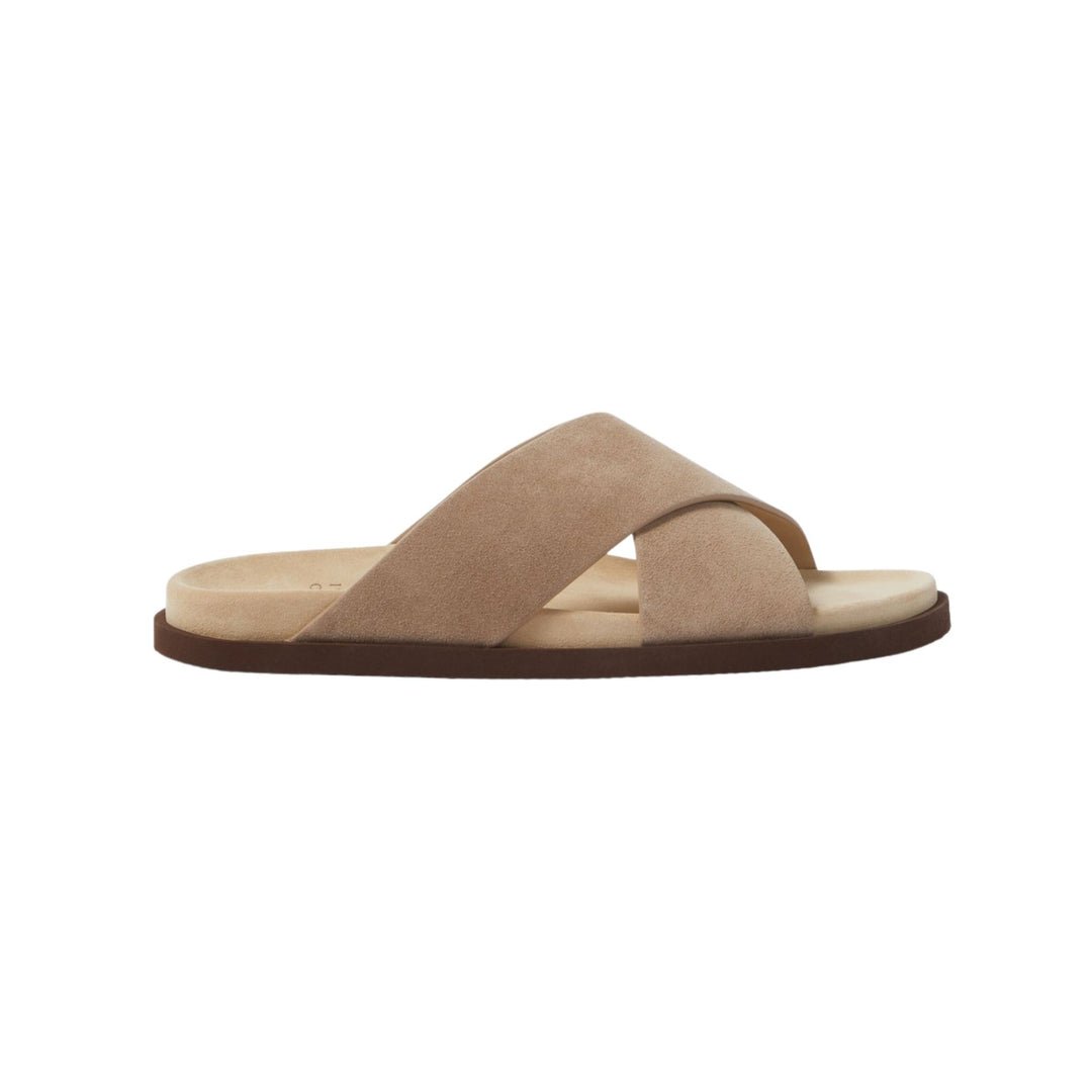 Brunello Cucinelli Crossover Sandal 'Beige Suede' (Men) Brunello Cucinelli Crossover Sandal 'Beige Suede' (Men) - Image 1
