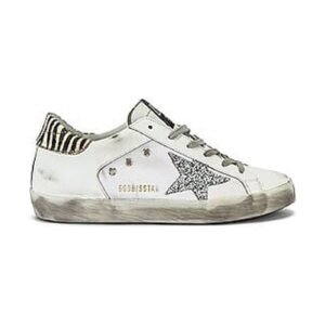 Silver Glitter Zebra Heel