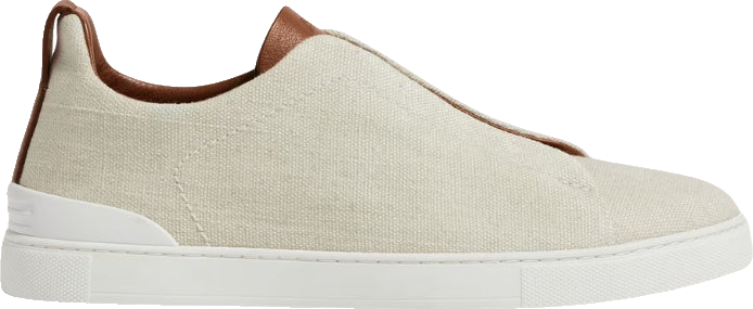 Zegna Triple Stitch™ Sneaker 'Dust White Cotton Linen' (Men)