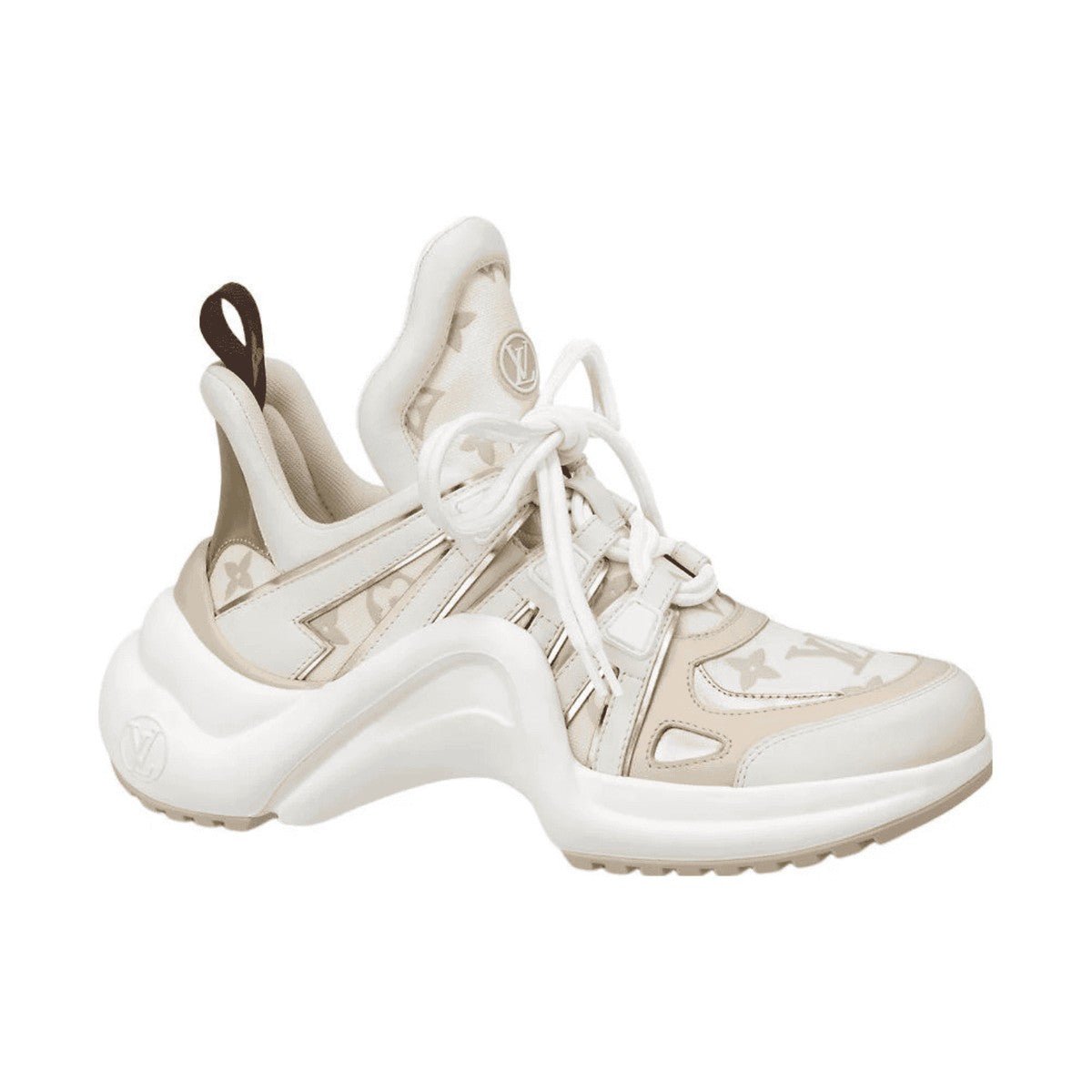 Louis Vuitton Archlight Sneaker 'Beige Monogram Gold' (Women) Louis Vuitton Archlight Sneaker 'Beige Monogram Gold' (Women) - Image 1