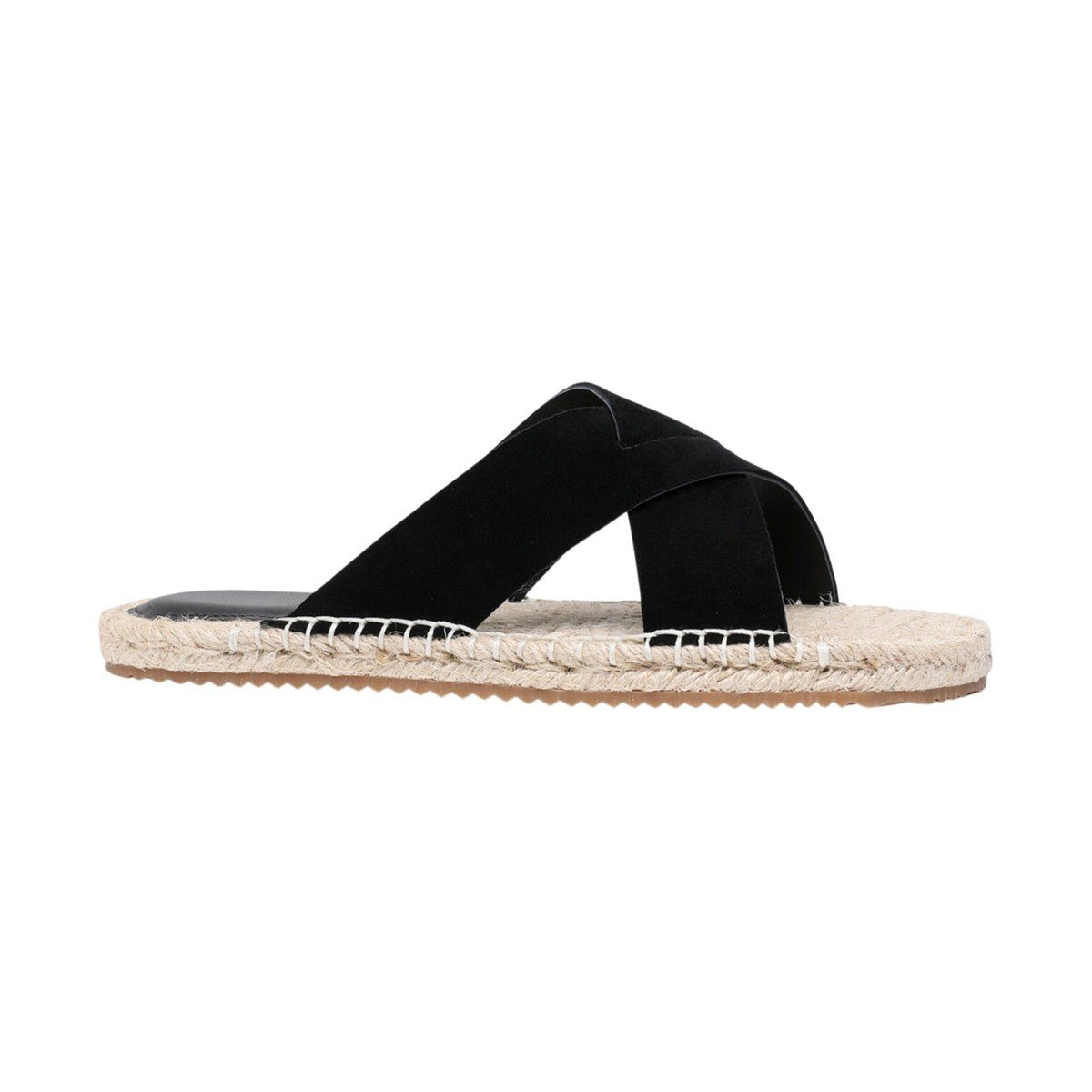 Zegna Triple Stitch™ Espadrille Sandal 'Black Suede' (Men) Zegna Triple Stitch™ Espadrille Sandal 'Black Suede' (Men) - Image 1
